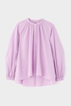 【ル フィル/LE PHIL】のSOLOTEXブロードノーカラーシャツ 人気、トレンドファッション・服の通販 founy(ファニー) ファッション Fashion レディースファッション Fashion for Women トップス・カットソー Cut & Sew Tops シャツ・ブラウス・オフィスカジュアル Elegant Blouses & Button-Ups ギャザー Gathered, Ruffled シンプル Simple, Minimal スリーブ Sleeve, Long Sleeve / Short Sleeve ブロード Broadcloth, Fine Cotton プリーツ Pleats, Pleated ロング Long, Long-Length エレガント 上品 Elegant thumbnail ピンク|ID: prp329100004308251 ipo3291000000033725283