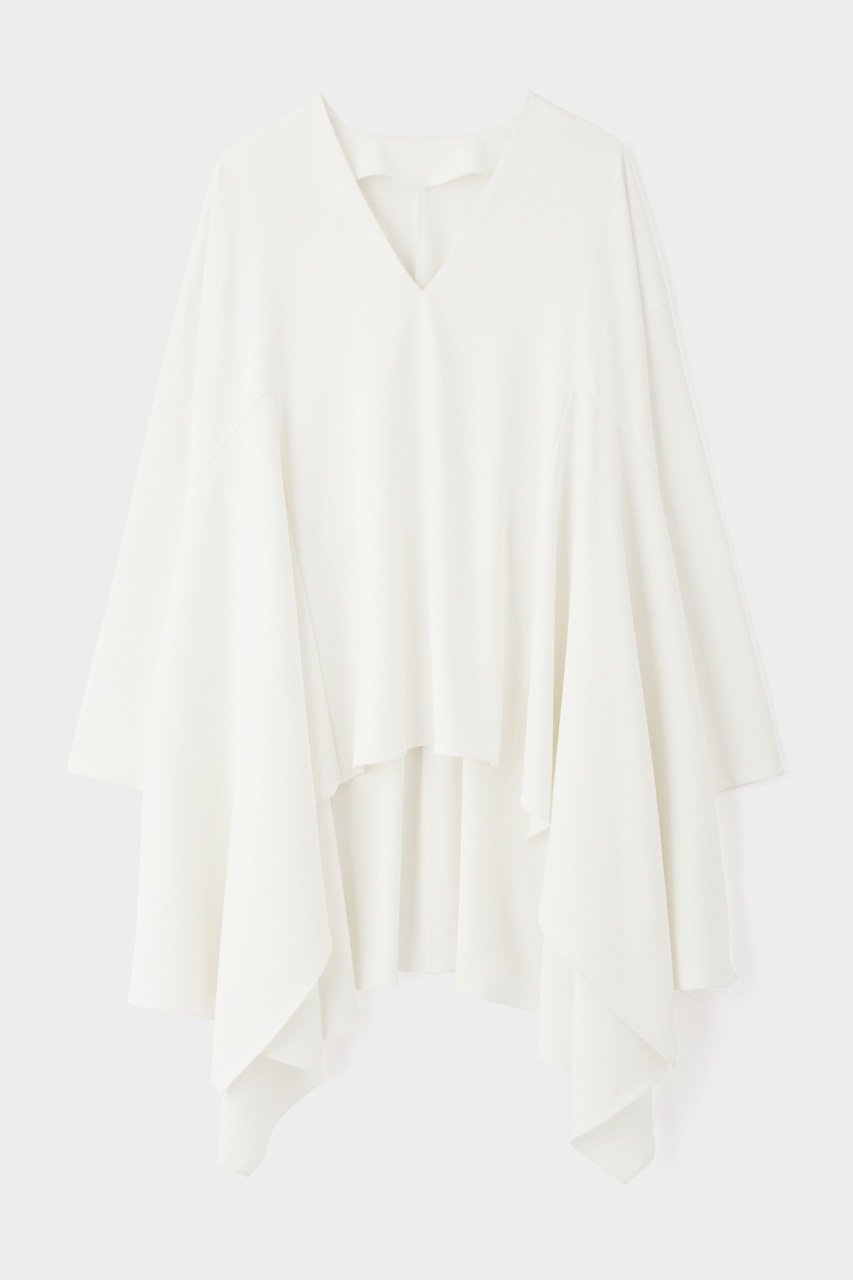 【ル フィル/LE PHIL】の2WAYツイルイレギュラーヘムブラウス インテリア・キッズ・メンズ・レディースファッション・服の通販 founy(ファニー) 　ファッション　Fashion　レディースファッション　Fashion for Women　トップス・カットソー　Cut & Sew Tops　シャツ・ブラウス・オフィスカジュアル　Elegant Blouses & Button-Ups　イレギュラーヘム　Irregular Hem　コンパクト　Compact, Small Size　ストレッチ　Stretch, Stretchy Fabric　スリーブ　Sleeve, Long Sleeve / Short Sleeve　ツイル　Twist, Twisted Detail　ドレープ　Drape, Draping Fabric　ミックス　Mix, Mixed Style　ロング　Long, Long-Length　エレガント 上品　Elegant　ビジネス 仕事 通勤　Business / Work / Commuting　ホワイト|ID: prp329100004308252 ipo3291000000032879962