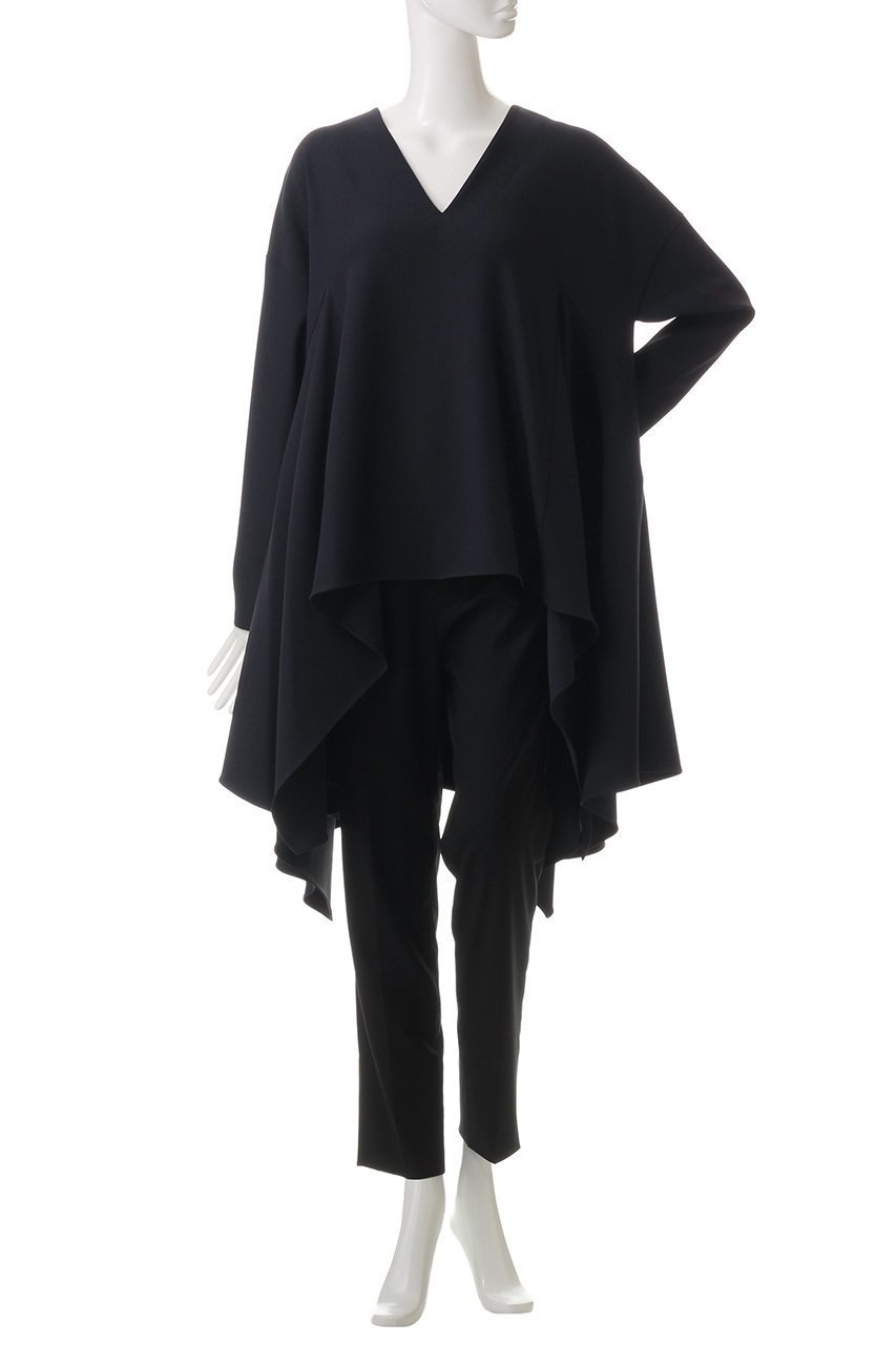 【ル フィル/LE PHIL】の2WAYツイルイレギュラーヘムブラウス 人気、トレンドファッション・服の通販 founy(ファニー) 　ファッション　Fashion　レディースファッション　Fashion for Women　トップス・カットソー　Cut & Sew Tops　シャツ・ブラウス・オフィスカジュアル　Elegant Blouses & Button-Ups　イレギュラーヘム　Irregular Hem　コンパクト　Compact, Small Size　ストレッチ　Stretch, Stretchy Fabric　スリーブ　Sleeve, Long Sleeve / Short Sleeve　ツイル　Twist, Twisted Detail　ドレープ　Drape, Draping Fabric　ミックス　Mix, Mixed Style　ロング　Long, Long-Length　エレガント 上品　Elegant　ビジネス 仕事 通勤　Business / Work / Commuting　other-2|ID: prp329100004308252 ipo3291000000032879974