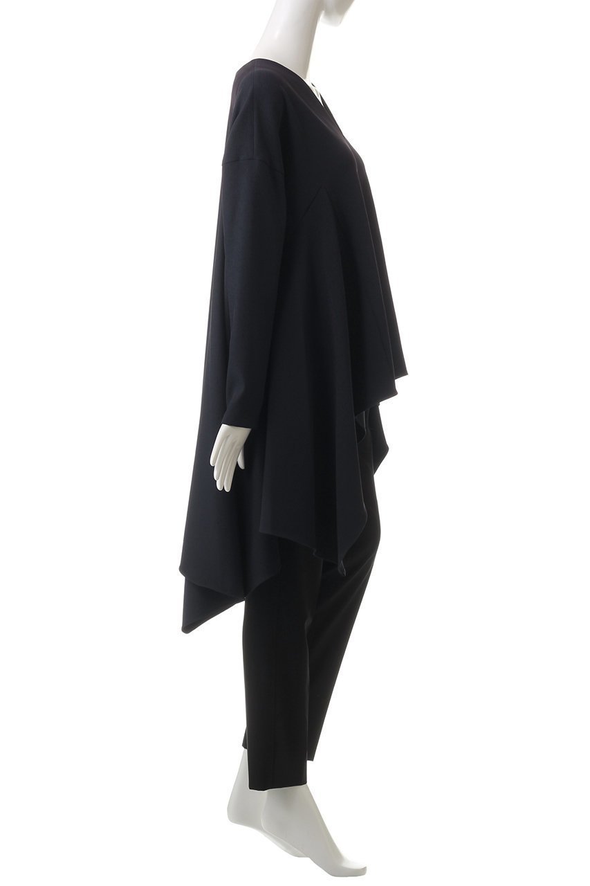 【ル フィル/LE PHIL】の2WAYツイルイレギュラーヘムブラウス 人気、トレンドファッション・服の通販 founy(ファニー) 　ファッション　Fashion　レディースファッション　Fashion for Women　トップス・カットソー　Cut & Sew Tops　シャツ・ブラウス・オフィスカジュアル　Elegant Blouses & Button-Ups　イレギュラーヘム　Irregular Hem　コンパクト　Compact, Small Size　ストレッチ　Stretch, Stretchy Fabric　スリーブ　Sleeve, Long Sleeve / Short Sleeve　ツイル　Twist, Twisted Detail　ドレープ　Drape, Draping Fabric　ミックス　Mix, Mixed Style　ロング　Long, Long-Length　エレガント 上品　Elegant　ビジネス 仕事 通勤　Business / Work / Commuting　other-3|ID: prp329100004308252 ipo3291000000032879980