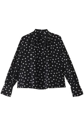 【エムフィル/M Fil】のドットデシン スキッパー クロップド ブラウス 人気、トレンドファッション・服の通販 founy(ファニー) ファッション Fashion レディースファッション Fashion for Women トップス・カットソー Cut & Sew Tops シャツ・ブラウス・オフィスカジュアル Elegant Blouses & Button-Ups おすすめ Recommended / Our Picks クロップド Cropped, Short Length スキッパー Skipper, Open Collar スリーブ Sleeve, Long Sleeve / Short Sleeve ドット Polka Dot, Dot Pattern フレア Flare, Flared ボトム Bottoms, Lower Wear ロング Long, Long-Length ワイド Wide, Wide Fit |ID:prp329100004309698