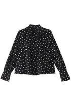 【エムフィル/M Fil】のドットデシン スキッパー クロップド ブラウス 人気、トレンドファッション・服の通販 founy(ファニー) ファッション Fashion レディースファッション Fashion for Women トップス・カットソー Cut & Sew Tops シャツ・ブラウス・オフィスカジュアル Elegant Blouses & Button-Ups おすすめ Recommended / Our Picks クロップド Cropped, Short Length スキッパー Skipper, Open Collar スリーブ Sleeve, Long Sleeve / Short Sleeve ドット Polka Dot, Dot Pattern フレア Flare, Flared ボトム Bottoms, Lower Wear ロング Long, Long-Length ワイド Wide, Wide Fit thumbnail ブラック|ID: prp329100004309698 ipo3291000000032883066