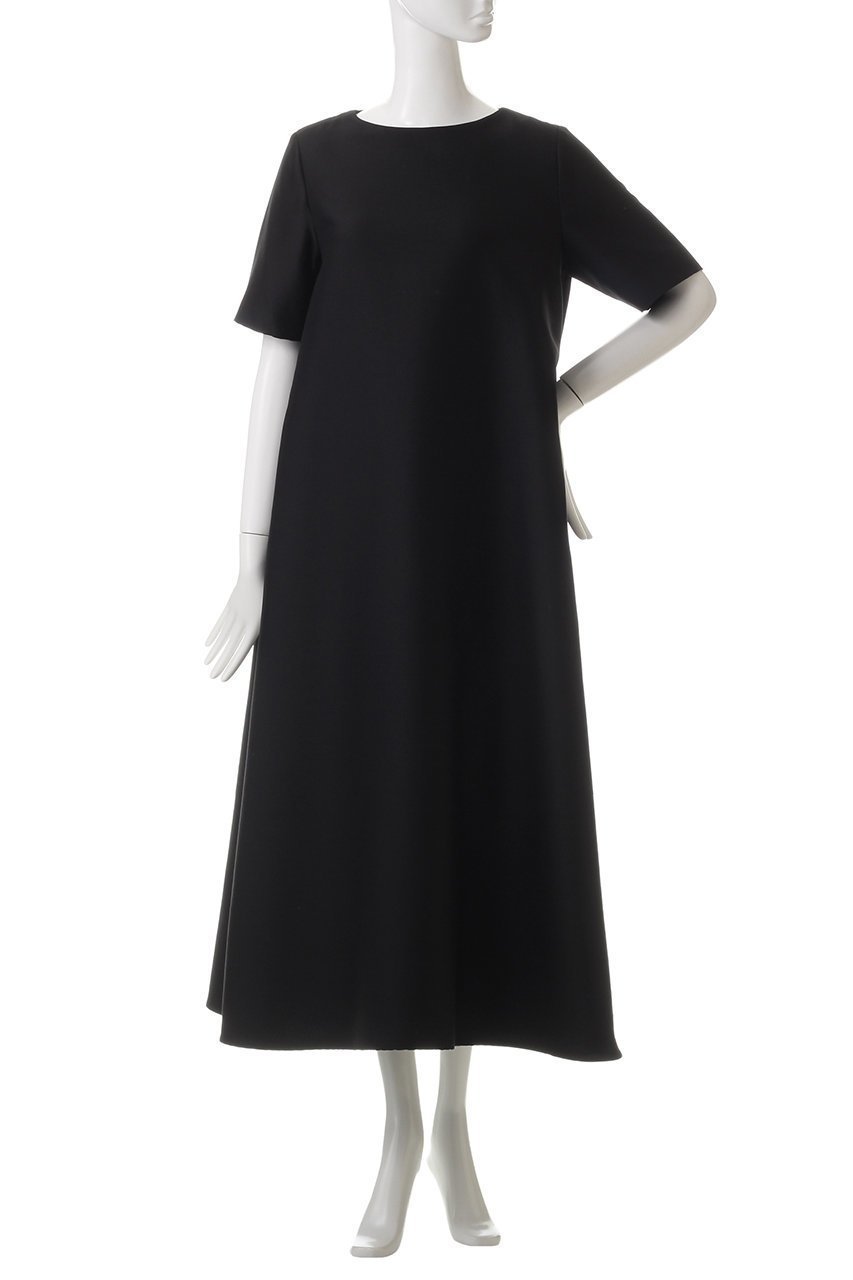 【エムフィル/M Fil】のBubbly ダブルクロス ボートネック フレア ワンピース 人気、トレンドファッション・服の通販 founy(ファニー) 　ファッション　Fashion　レディースファッション　Fashion for Women　ワンピース　Dresses　チュニック　Tunic Tops & Dresses　ダブル　Double, Double-Breasted　チュニック　Tunic, Long Top　パーティ　Party, Party Style　フレア　Flare, Flared　ロング　Long, Long-Length　エレガント 上品　Elegant　other-2|ID: prp329100004309702 ipo3291000000032886946