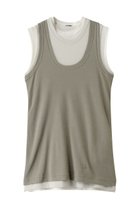 【ジル サンダー/JIL SANDER】の【JIL SANDER+】KIT レイヤードタンクトップ カーキ|ID: prp329100004309705 ipo3291000000032796439