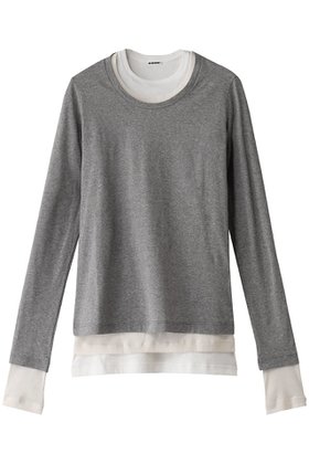 【ジル サンダー/JIL SANDER】 【JIL SANDER+】KIT レイヤード ロングスリーブTシャツ人気、トレンドファッション・服の通販 founy(ファニー) ファッション Fashion レディースファッション WOMEN トップス・カットソー Tops/Tshirt シャツ/ブラウス Shirts/Blouses ロング / Tシャツ T-Shirts カットソー Cut and Sewn 2025年 2025 A/W・秋冬 Aw・Autumn/Winter・Fw・Fall-Winter S/S・春夏 Ss・Spring/Summer コンパクト Compact ショート Short シンプル Simple スリーブ Sleeve フィット Fit ボトム Bottom ロング Long 夏 Summer 春 Spring |ID:prp329100004309706