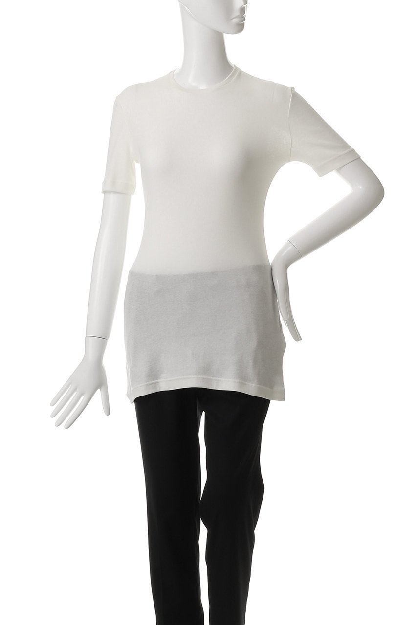 【ジル サンダー/JIL SANDER】の【JIL SANDER+】KIT レイヤード ロングスリーブTシャツ 人気、トレンドファッション・服の通販 founy(ファニー) 　ファッション　Fashion　レディースファッション　Fashion for Women　トップス・カットソー　Cut & Sew Tops　シャツ・ブラウス・オフィスカジュアル　Elegant Blouses & Button-Ups　ロングTシャツ・Tシャツ　Longline T-Shirts & Tees　カットソー・ベーシックTシャツ　Cut-and-Sewn Tops / Stretch Tees & Basics　コンパクト　Compact, Small Size　ショート　Short, Short Length　シンプル　Simple, Minimal　スリーブ　Sleeve, Long Sleeve / Short Sleeve　フィット　Fit, Slim Fit　ボトム　Bottoms, Lower Wear　ロング　Long, Long-Length　other-7|ID: prp329100004309706 ipo3291000000034959350