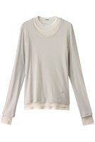 【ジル サンダー/JIL SANDER】の【JIL SANDER+】KIT レイヤード ロングスリーブTシャツ 人気、トレンドファッション・服の通販 founy(ファニー) ファッション Fashion レディースファッション Fashion for Women トップス・カットソー Cut & Sew Tops シャツ・ブラウス・オフィスカジュアル Elegant Blouses & Button-Ups ロングTシャツ・Tシャツ Longline T-Shirts & Tees カットソー・ベーシックTシャツ Cut-and-Sewn Tops / Stretch Tees & Basics コンパクト Compact, Small Size ショート Short, Short Length シンプル Simple, Minimal スリーブ Sleeve, Long Sleeve / Short Sleeve フィット Fit, Slim Fit ボトム Bottoms, Lower Wear ロング Long, Long-Length |ID:prp329100004309706