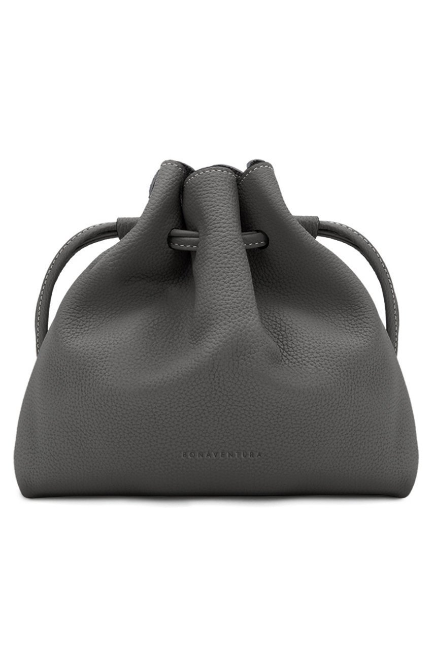【ボナベンチュラ/BONAVENTURA】のノア バッグ シュリンクレザー インテリア・キッズ・メンズ・レディースファッション・服の通販 founy(ファニー) ファッション Fashion レディースファッション Fashion for Women ポーチ&ミニバッグ Pouches & Mini Bags コンパクト Compact, Small Size コーティング Coating, Coated Finish 巾着 Drawstring Bag, Kinchaku ドローストリング Drawstring, Pull Cord ユニセックス Unisex, Genderless エレガント 上品 Elegant チャコールグレー|ID: prp329100004309714 ipo3291000000032798503
