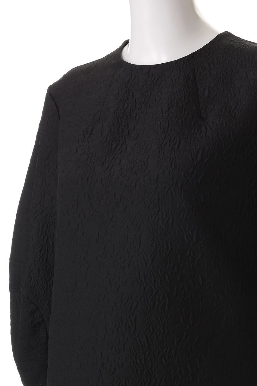 【ウィムガゼット/Whim Gazette】の【THE PAUSE】ジャガードパフスリーブブラウス 人気、トレンドファッション・服の通販 founy(ファニー) 　ファッション　Fashion　レディースファッション　Fashion for Women　トップス・カットソー　Cut & Sew Tops　シャツ・ブラウス・オフィスカジュアル　Elegant Blouses & Button-Ups　ジャカード／ジャガード　Jacquard, Woven Pattern　スリット　Slit, Slit Detail　スリーブ　Sleeve, Long Sleeve / Short Sleeve　パーティ　Party, Party Style　ロング　Long, Long-Length　無地　Plain, Solid Color　other-5|ID: prp329100004309727 ipo3291000000032883057