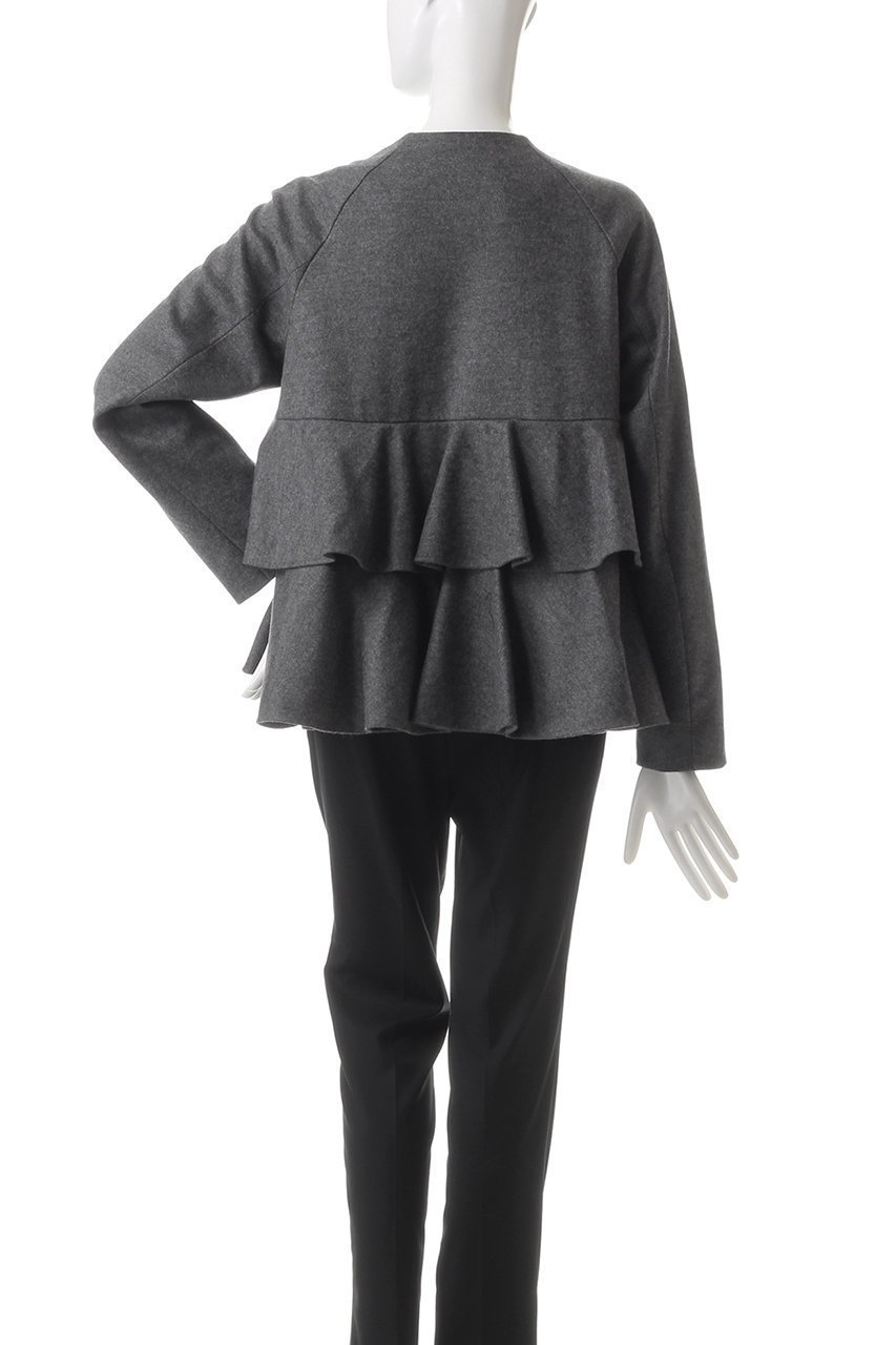 【デザイン ワークス/DESIGN WORKS】のバックフリルジャケット 人気、トレンドファッション・服の通販 founy(ファニー) 　ファッション　Fashion　レディースファッション　Fashion for Women　アウター　Coat / Outerwear Collection　レディースジャケット・軽アウター　Jackets　シンプル　Simple, Minimal　ジャケット　Jacket, Outerwear　フリル　Frill, Ruffle　フロント　Front, Front Design　マニッシュ　Mannish, Boyish　other-4|ID: prp329100004309731 ipo3291000000035370533