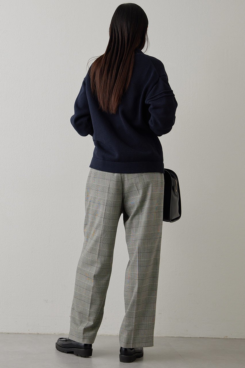 【ウィムガゼット/Whim Gazette】のセンタープレスタックパンツ 人気、トレンドファッション・服の通販 founy(ファニー) 　ファッション　Fashion　レディースファッション　Fashion for Women　パンツ　Pants & Trousers　おすすめ　Recommended / Our Picks　クラシカル　Classical, Vintage-Inspired　ジャケット　Jacket, Outerwear　セットアップ　Set-Up, Coordinated Outfit　センター　Center, Center Line　ダブル　Double, Double-Breasted　チェック　Check, Plaid, Tartan　ワイド　Wide, Wide Fit　other-4|ID: prp329100004309736 ipo3291000000032938824