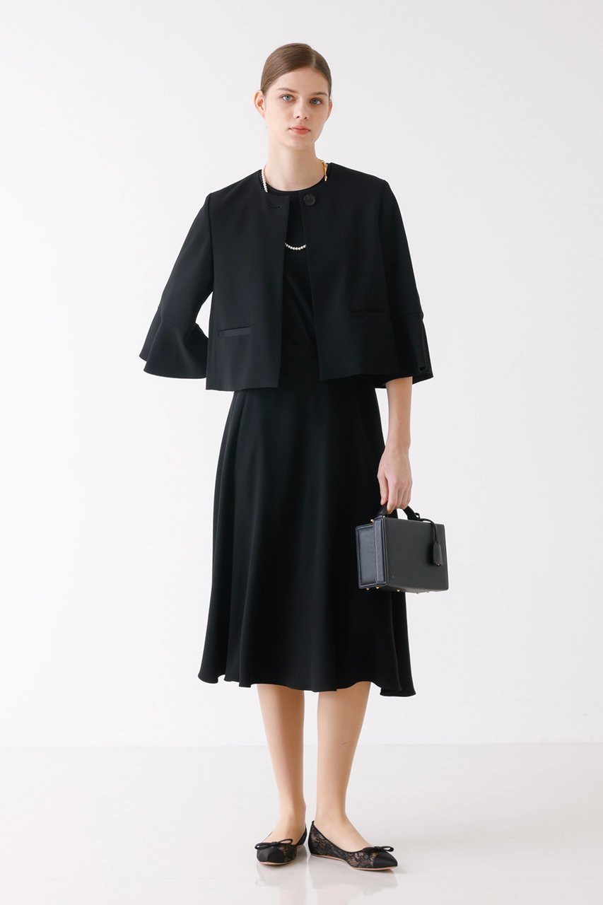 【デザイン ワークス/DESIGN WORKS】のトリアセジョーゼットワンピース 人気、トレンドファッション・服の通販 founy(ファニー) 　ファッション　Fashion　レディースファッション　Fashion for Women　ワンピース　Dresses　チュニック　Tunic Tops & Dresses　オケージョン　Occasion Wear　シンプル　Simple, Minimal　ジャケット　Jacket, Outerwear　チュニック　Tunic, Long Top　パーティ　Party, Party Style　ロング　Long, Long-Length　other-6|ID: prp329100004309737 ipo3291000000032886832