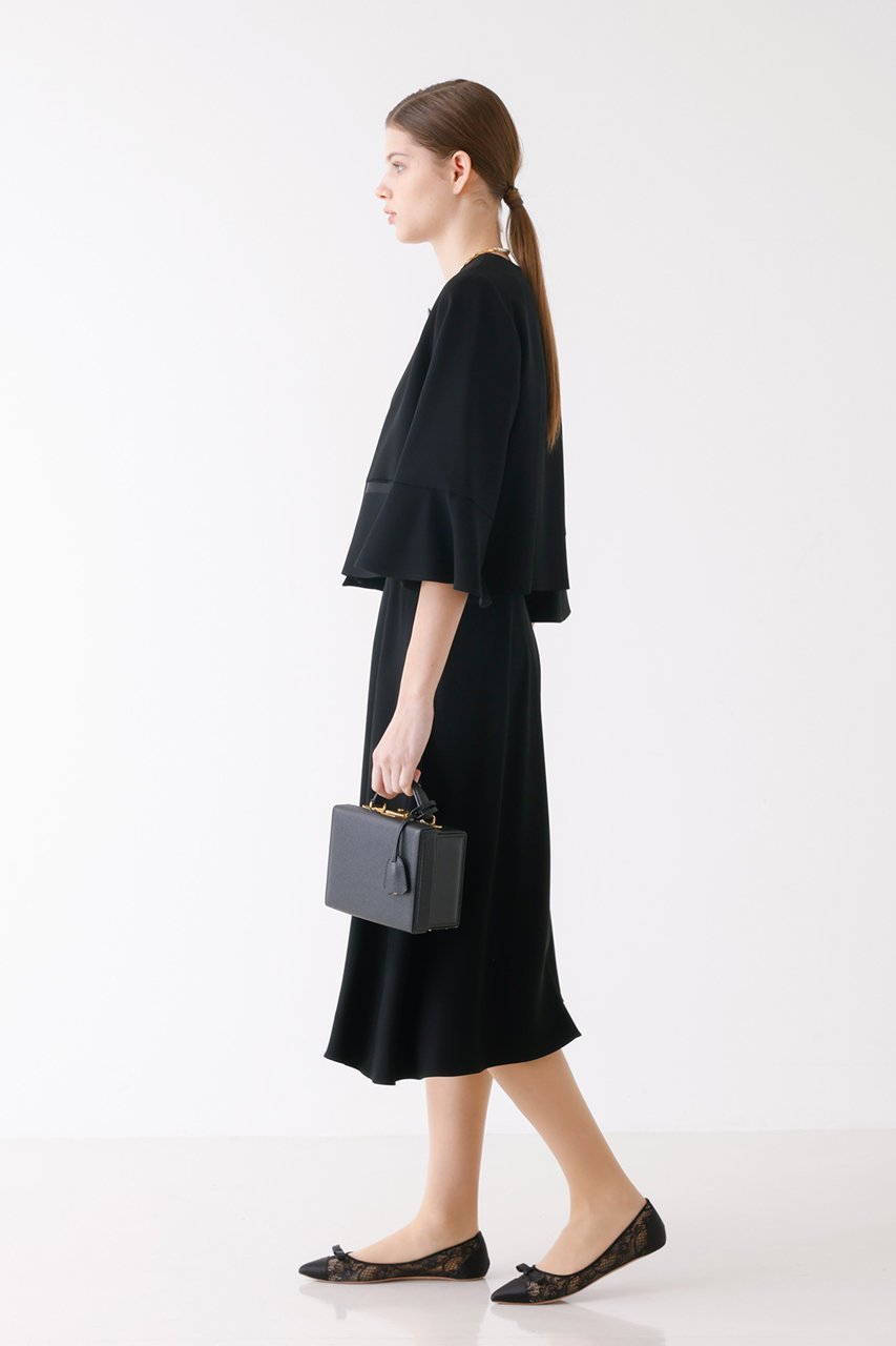 【デザイン ワークス/DESIGN WORKS】のトリアセジョーゼットワンピース 人気、トレンドファッション・服の通販 founy(ファニー) 　ファッション　Fashion　レディースファッション　Fashion for Women　ワンピース　Dresses　チュニック　Tunic Tops & Dresses　オケージョン　Occasion Wear　シンプル　Simple, Minimal　ジャケット　Jacket, Outerwear　チュニック　Tunic, Long Top　パーティ　Party, Party Style　ロング　Long, Long-Length　other-7|ID: prp329100004309737 ipo3291000000032886836