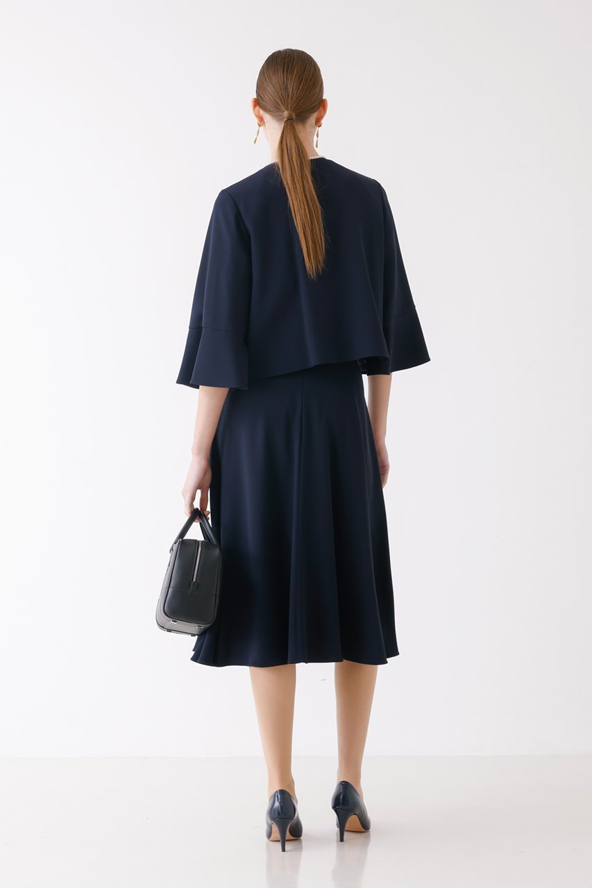 【デザイン ワークス/DESIGN WORKS】のトリアセジョーゼットワンピース 人気、トレンドファッション・服の通販 founy(ファニー) 　ファッション　Fashion　レディースファッション　Fashion for Women　ワンピース　Dresses　チュニック　Tunic Tops & Dresses　オケージョン　Occasion Wear　シンプル　Simple, Minimal　ジャケット　Jacket, Outerwear　チュニック　Tunic, Long Top　パーティ　Party, Party Style　ロング　Long, Long-Length　other-7|ID: prp329100004309737 ipo3291000000035752690