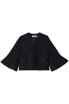 【デザイン ワークス/DESIGN WORKS】のトリアセジョーゼットノーカラージャケット ネイビー|ID: prp329100004309738 ipo3291000000032932390