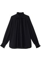 【デザイン ワークス/DESIGN WORKS】のフリルカラーリボンブラウス ネイビー|ID: prp329100004309739 ipo3291000000035551755