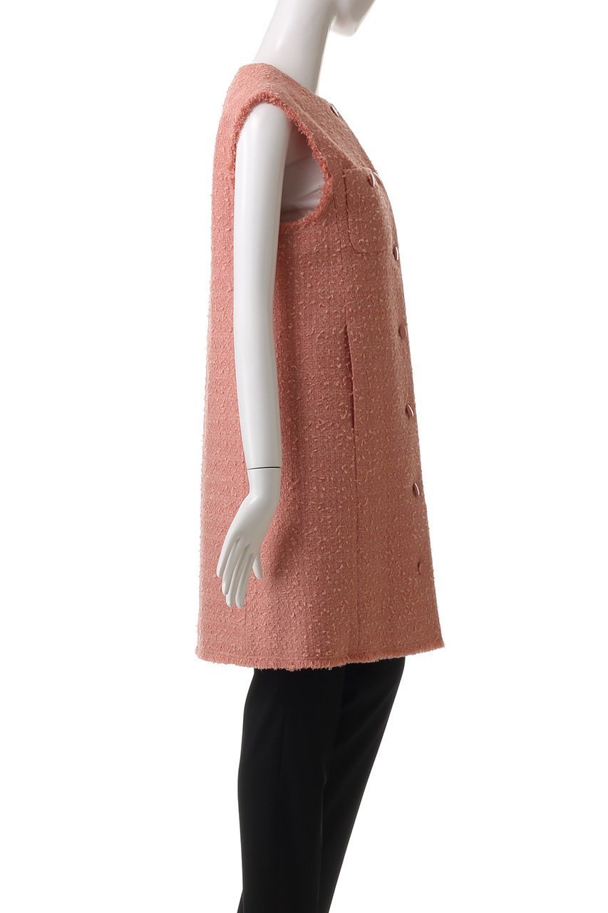 【アルアバイル/allureville】の【LOULOU WILLOUGHBY】ファンシーツイードロングジレ 人気、トレンドファッション・服の通販 founy(ファニー) 　ファッション　Fashion　レディースファッション　Fashion for Women　アウター　Coat / Outerwear Collection　レディースジャケット・軽アウター　Jackets　シンプル　Simple, Minimal　ジャケット　Jacket, Outerwear　セットアップ　Set-Up, Coordinated Outfit　ツイード／ツィード　Choker, Choker Necklace　フリンジ　Fringe, Tassel　ベスト　Vest, Waistcoat　エレガント 上品　Elegant　再入荷　Restock / Back in Stock　春　Spring　other-3|ID: prp329100004309752 ipo3291000000032705724