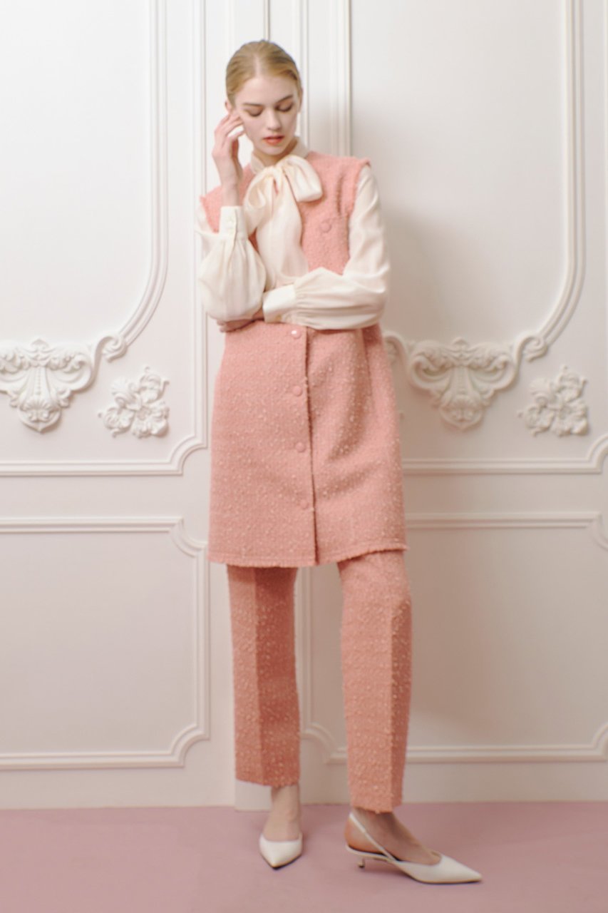 【アルアバイル/allureville】の【LOULOU WILLOUGHBY】ファンシーツイードロングジレ 人気、トレンドファッション・服の通販 founy(ファニー) 　ファッション　Fashion　レディースファッション　Fashion for Women　アウター　Coat / Outerwear Collection　レディースジャケット・軽アウター　Jackets　シンプル　Simple, Minimal　ジャケット　Jacket, Outerwear　セットアップ　Set-Up, Coordinated Outfit　ツイード／ツィード　Choker, Choker Necklace　フリンジ　Fringe, Tassel　ベスト　Vest, Waistcoat　エレガント 上品　Elegant　再入荷　Restock / Back in Stock　春　Spring　other-8|ID: prp329100004309752 ipo3291000000032705733
