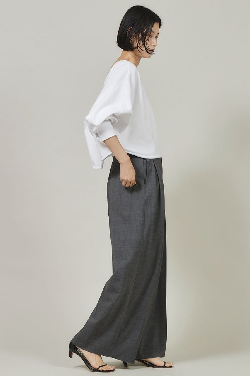 【カレンソロジー/Curensology】のウールブレンドタックパンツ 人気、トレンドファッション・服の通販 founy(ファニー) 　ファッション　Fashion　レディースファッション　Ladies' Fashion Online　パンツ　Pants　エレガント 上品　Elegant　スタイリッシュ　Stylish　センター　Center　ボックス　Box　ポケット　Pocket　ロング　Long　ワイド　Wide　再入荷　Restock/Back In Stock/Re Arrival　other-6|ID: prp329100004309756 ipo3291000000032613581