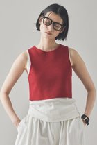 【カレンソロジー/Curensology】のコットンショートタンクニット レッド|ID: prp329100004309760 ipo3291000000032613203