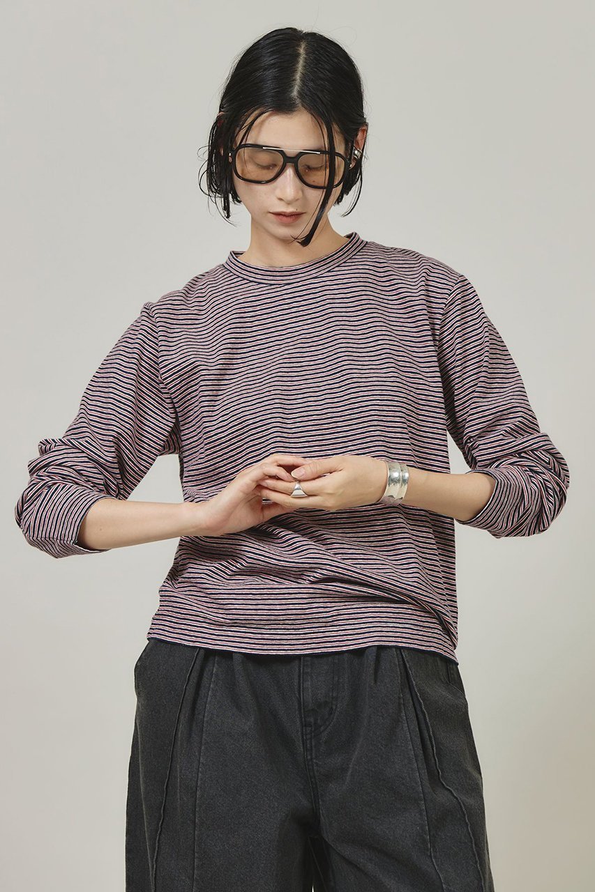 【カレンソロジー/Curensology】の〈&RC〉ボーダーロングスリーブプルオーバー 人気、トレンドファッション・服の通販 founy(ファニー) 　ファッション　Fashion　レディースファッション　WOMEN　トップス・カットソー　Tops/Tshirt　シャツ/ブラウス　Shirts/Blouses　ロング / Tシャツ　T-Shirts　プルオーバー　Pullover　カットソー　Cut and Sewn　ストライプ　Stripe　スリーブ　Sleeve　ロング　Long　ヴィンテージ　Vintage　other-2|ID: prp329100004309761 ipo3291000000031367135