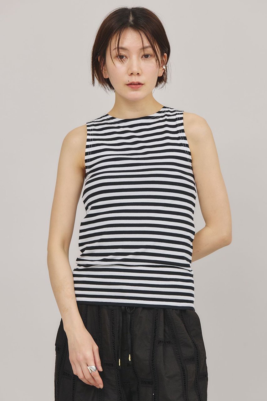 【カレンソロジー/Curensology】の〈&RC〉ボーダータンクトップ インテリア・キッズ・メンズ・レディースファッション・服の通販 founy(ファニー) 　ファッション　Fashion　レディースファッション　WOMEN　トップス・カットソー　Tops/Tshirt　キャミソール / ノースリーブ　No Sleeves　シャツ/ブラウス　Shirts/Blouses　ロング / Tシャツ　T-Shirts　カットソー　Cut and Sewn　キャミソール　Camisole　ストライプ　Stripe　タンク　Tank　ボーダー　Border　ヴィンテージ　Vintage　今季　This Season　ブラック|ID: prp329100004309762 ipo3291000000030486509