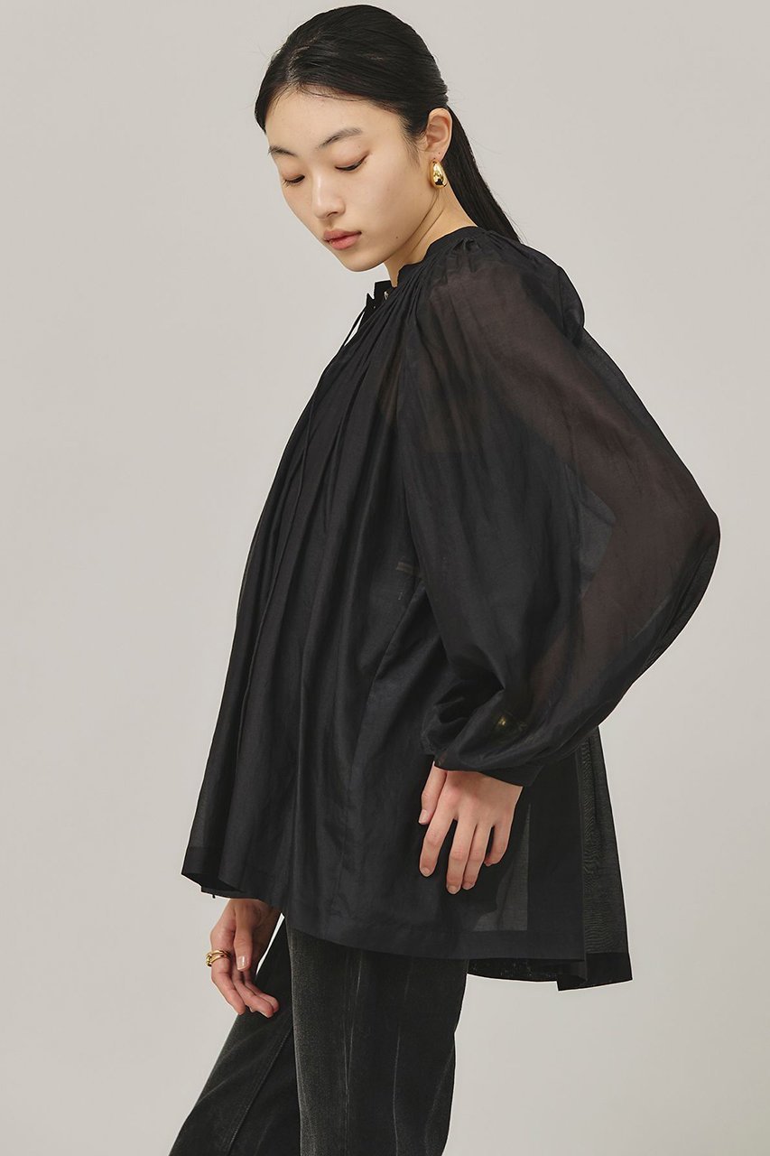 【カレンソロジー/Curensology】のハンドタックブラウス 人気、トレンドファッション・服の通販 founy(ファニー) 　ファッション　Fashion　レディースファッション　WOMEN　トップス・カットソー　Tops/Tshirt　シャツ/ブラウス　Shirts/Blouses　エアリー　Airy　カフス　Cuffs　シルク　Silk　スリーブ　Sleeve　ハンド　Hand　バランス　Balance　ロング　Long　エレガント 上品　Elegant　other-3|ID: prp329100004309763 ipo3291000000031367148