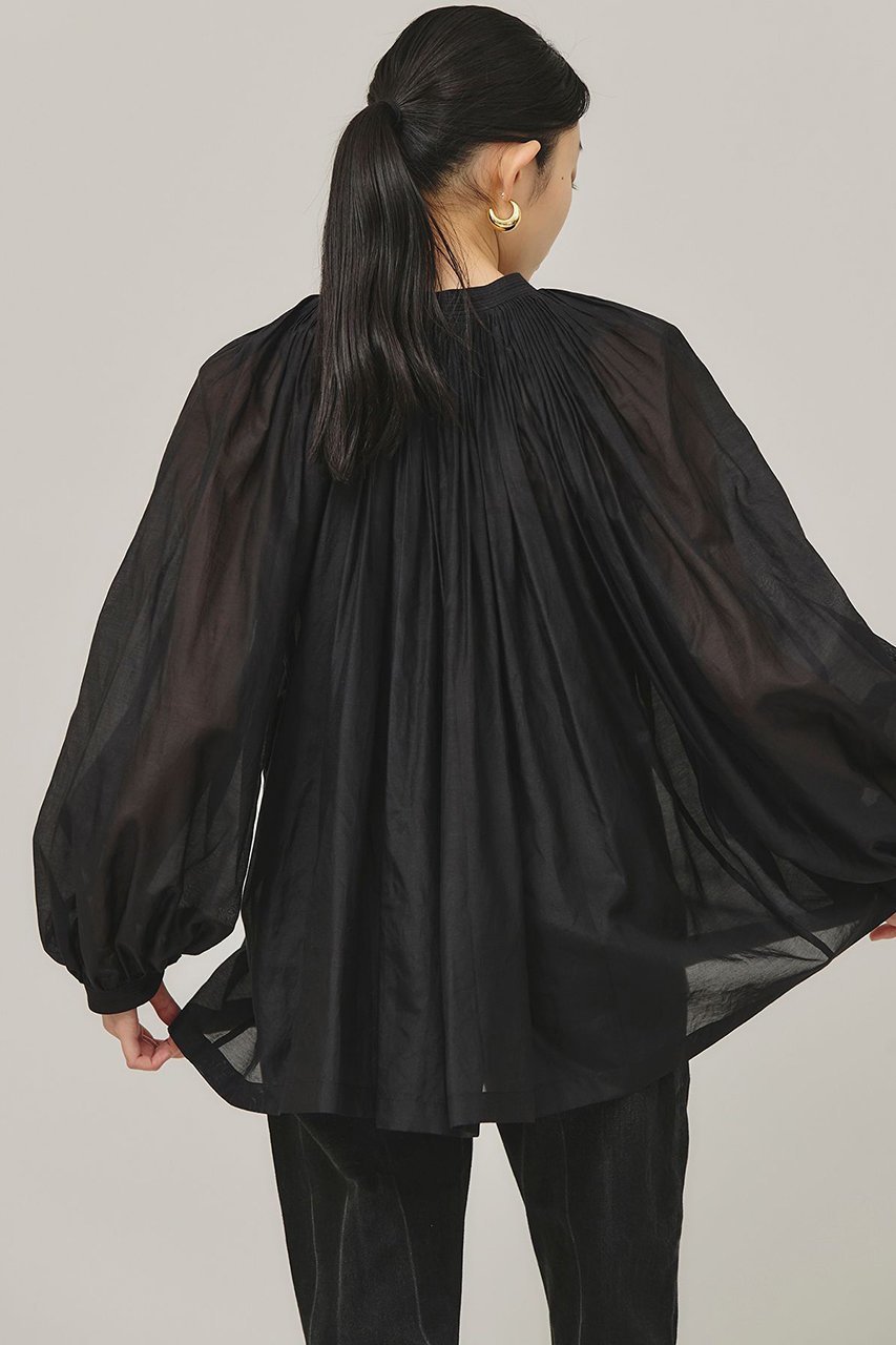 【カレンソロジー/Curensology】のハンドタックブラウス 人気、トレンドファッション・服の通販 founy(ファニー) 　ファッション　Fashion　レディースファッション　WOMEN　トップス・カットソー　Tops/Tshirt　シャツ/ブラウス　Shirts/Blouses　エアリー　Airy　カフス　Cuffs　シルク　Silk　スリーブ　Sleeve　ハンド　Hand　バランス　Balance　ロング　Long　エレガント 上品　Elegant　other-4|ID: prp329100004309763 ipo3291000000031367149