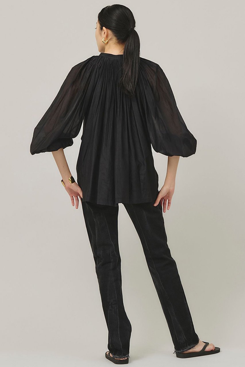 【カレンソロジー/Curensology】のハンドタックブラウス 人気、トレンドファッション・服の通販 founy(ファニー) 　ファッション　Fashion　レディースファッション　WOMEN　トップス・カットソー　Tops/Tshirt　シャツ/ブラウス　Shirts/Blouses　エアリー　Airy　カフス　Cuffs　シルク　Silk　スリーブ　Sleeve　ハンド　Hand　バランス　Balance　ロング　Long　エレガント 上品　Elegant　other-8|ID: prp329100004309763 ipo3291000000031367153