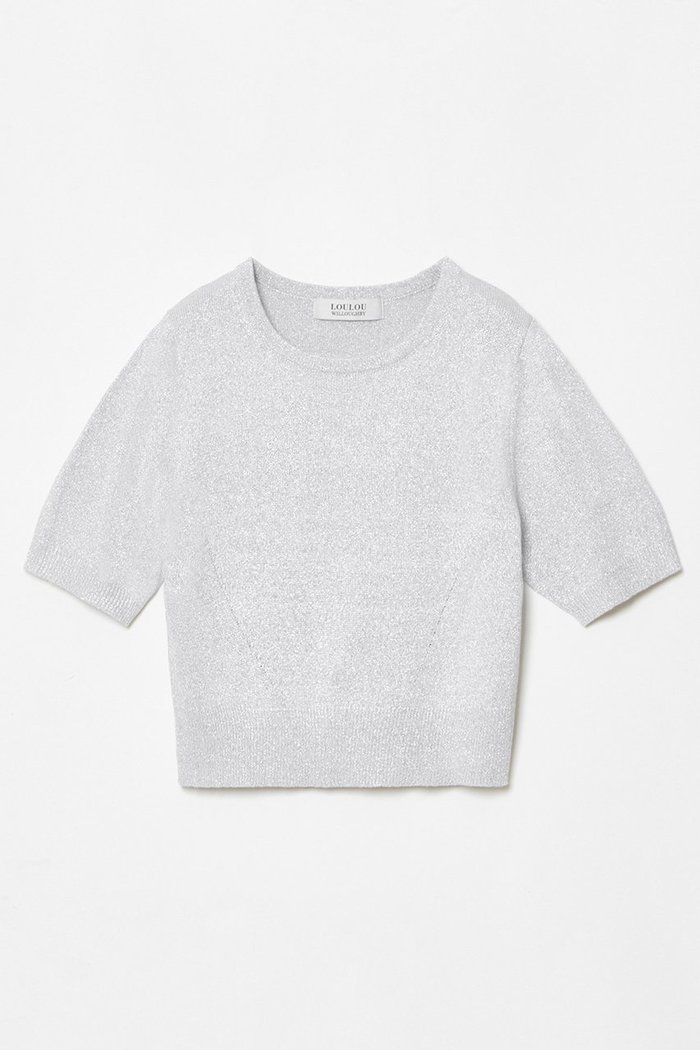 【アルアバイル/allureville】の【LOULOU WILLOUGHBY】ラメメランジェプルオーバー インテリア・キッズ・メンズ・レディースファッション・服の通販 founy(ファニー) https://founy.com/ ファッション Fashion レディースファッション Fashion for Women トップス・カットソー Cut & Sew Tops ニット Knit Tops & Sweaters カジュアルプルオーバー・ニットトップス Pullovers & Knit Tops / Casual Pullovers アンサンブル Ensemble Set カーディガン Cardigan, Knitwear コンパクト Compact, Small Size エレガント 上品 Elegant 再入荷 Restock / Back in Stock 半袖 Short Sleeve, Half Sleeve |ID: prp329100004309765 ipo3291000000032705685