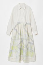 【アルアバイル/allureville】の【LOULOU WILLOUGHBY】カテドラルプリントワンピース ベージュ|ID: prp329100004309767 ipo3291000000032876460