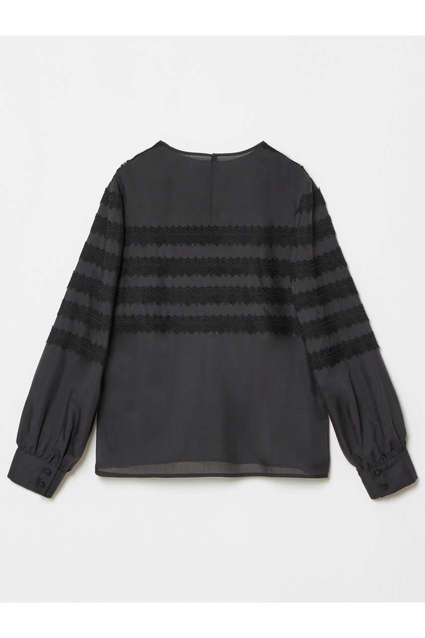 【アルアバイル/allureville】の【LOULOU WILLOUGHBY】ボーダーレースブラウス 人気、トレンドファッション・服の通販 founy(ファニー) 　ファッション　Fashion　レディースファッション　WOMEN　トップス・カットソー　Tops/Tshirt　シャツ/ブラウス　Shirts/Blouses　オケージョン　Occasion　ジャケット　Jacket　スリーブ　Sleeve　バランス　Balance　ボーダー　Border　レース　Race　ロング　Long　other-2|ID: prp329100004309769 ipo3291000000031367187
