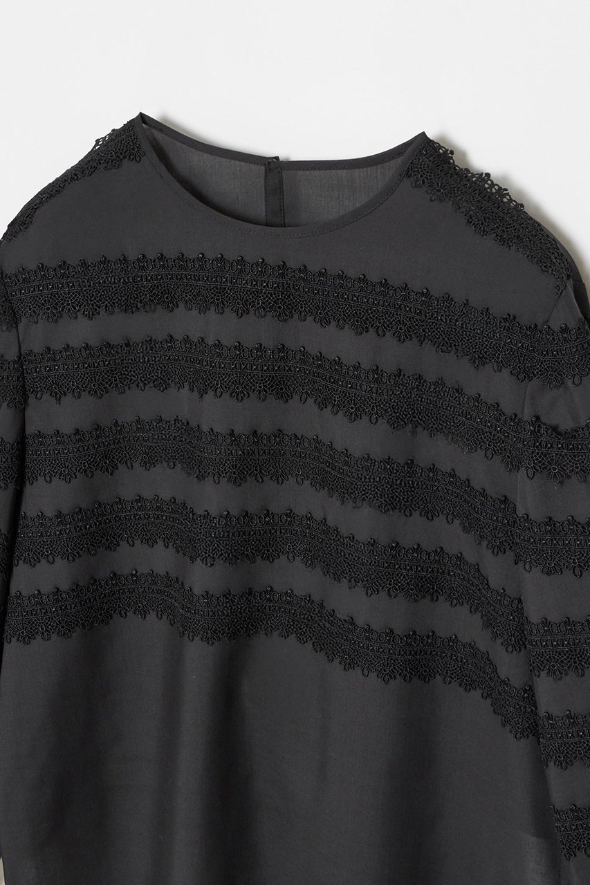 【アルアバイル/allureville】の【LOULOU WILLOUGHBY】ボーダーレースブラウス 人気、トレンドファッション・服の通販 founy(ファニー) 　ファッション　Fashion　レディースファッション　WOMEN　トップス・カットソー　Tops/Tshirt　シャツ/ブラウス　Shirts/Blouses　オケージョン　Occasion　ジャケット　Jacket　スリーブ　Sleeve　バランス　Balance　ボーダー　Border　レース　Race　ロング　Long　other-3|ID: prp329100004309769 ipo3291000000031367188