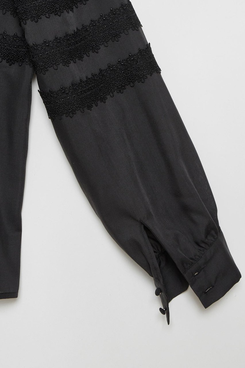 【アルアバイル/allureville】の【LOULOU WILLOUGHBY】ボーダーレースブラウス 人気、トレンドファッション・服の通販 founy(ファニー) 　ファッション　Fashion　レディースファッション　WOMEN　トップス・カットソー　Tops/Tshirt　シャツ/ブラウス　Shirts/Blouses　オケージョン　Occasion　ジャケット　Jacket　スリーブ　Sleeve　バランス　Balance　ボーダー　Border　レース　Race　ロング　Long　other-6|ID: prp329100004309769 ipo3291000000031367191