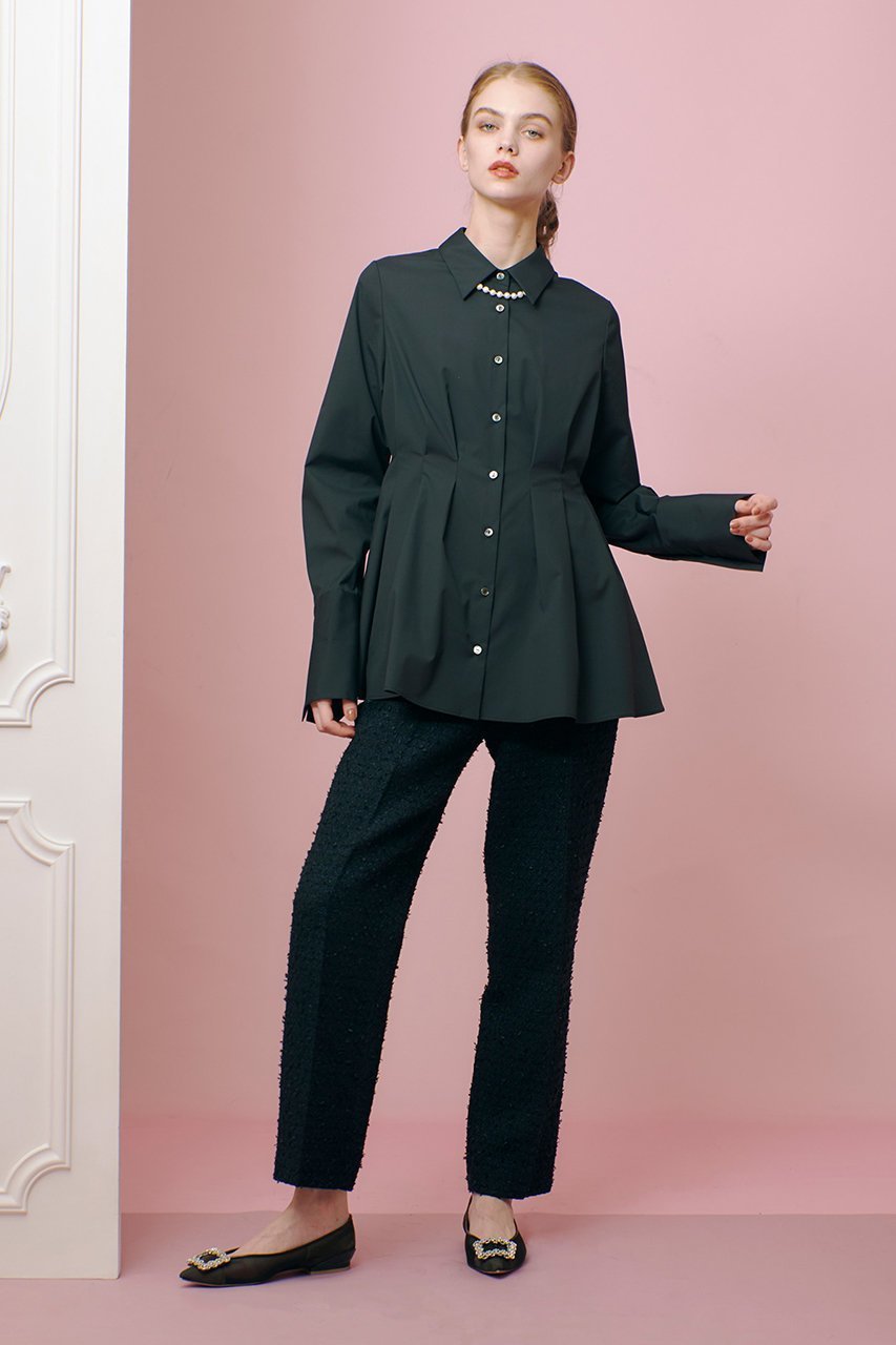 【アルアバイル/allureville】の【LOULOU WILLOUGHBY】タックシェイプシャツ 人気、トレンドファッション・服の通販 founy(ファニー) 　ファッション　Fashion　レディースファッション　WOMEN　トップス・カットソー　Tops/Tshirt　シャツ/ブラウス　Shirts/Blouses　カフス　Cuffs　シェイプ　Shape　シンプル　Simple　ジャケット　Jacket　スリーブ　Sleeve　チュニック　Tunic　フィット　Fit　フレア　Flare　ロング　Long　other-5|ID: prp329100004309770 ipo3291000000031367197