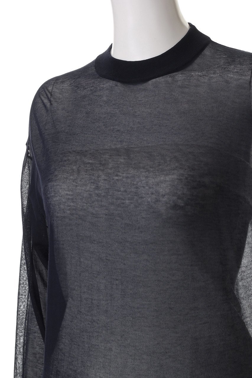 【ル フィル/LE PHIL】のロングスリーブシアーニット 人気、トレンドファッション・服の通販 founy(ファニー) 　ファッション　Fashion　レディースファッション　Fashion for Women　トップス・カットソー　Cut & Sew Tops　ニット　Knit Tops & Sweaters　カジュアルプルオーバー・ニットトップス　Pullovers & Knit Tops / Casual Pullovers　インナー　Innerwear　シアー　Sheer, See-Through　シンプル　Simple, Minimal　ベーシック　Basic, Essential　other-5|ID: prp329100004309778 ipo3291000000032944992