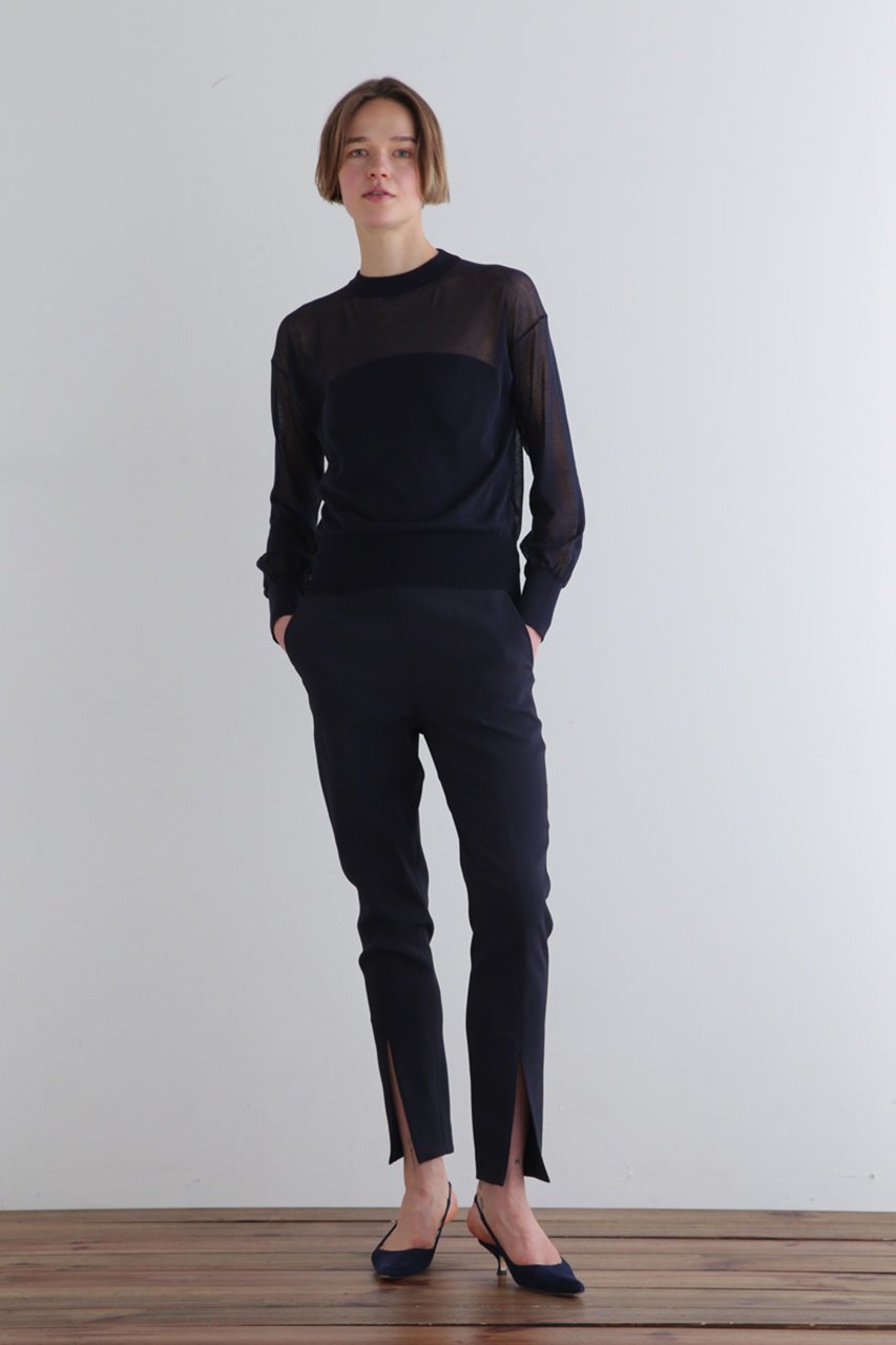 【ル フィル/LE PHIL】のロングスリーブシアーニット 人気、トレンドファッション・服の通販 founy(ファニー) 　ファッション　Fashion　レディースファッション　Fashion for Women　トップス・カットソー　Cut & Sew Tops　ニット　Knit Tops & Sweaters　カジュアルプルオーバー・ニットトップス　Pullovers & Knit Tops / Casual Pullovers　インナー　Innerwear　シアー　Sheer, See-Through　シンプル　Simple, Minimal　ベーシック　Basic, Essential　other-6|ID: prp329100004309778 ipo3291000000032945000