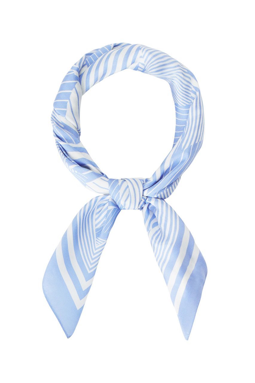 【アナイ/ANAYI】のストライプフラワースカーフ インテリア・キッズ・メンズ・レディースファッション・服の通販 founy(ファニー) 　ファッション　Fashion　レディースファッション　Fashion for Women　ストール　Soft & Warm Scarves　マフラー・スヌード / 冬小物の定番　Scarves & Mufflers　シルク　Silk, 100% Silk　スカーフ　Scarf, Neckwear　スクエア　Square, Square Shape　ストール　Stole, Wrap　ドレープ　Drape, Draping Fabric　プリント　Print, Printed Pattern　マフラー　Scarf, Muffler　モチーフ　Motif, Design Theme　再入荷　Restock / Back in Stock　ライトブルー|ID: prp329100004309783 ipo3291000000035053457