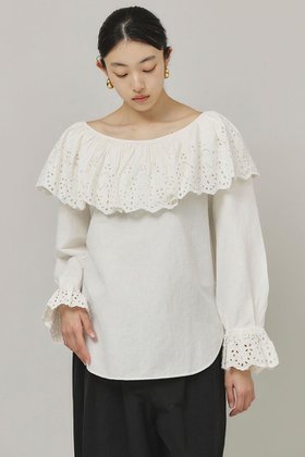 【カレンソロジー/Curensology】のコットンリネンカットワークブラウス 人気、トレンドファッション・服の通販 founy(ファニー) ファッション Fashion レディースファッション Fashion for Women トップス・カットソー Cut & Sew Tops シャツ・ブラウス・オフィスカジュアル Elegant Blouses & Button-Ups インド Indian Textile スリーブ Sleeve, Long Sleeve / Short Sleeve プリーツ Pleats, Pleated リネン Linen, Linen Fabric ロング Long, Long-Length |ID:prp329100004309791