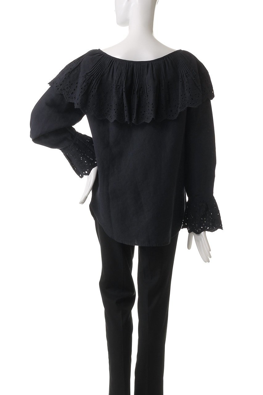 【カレンソロジー/Curensology】のコットンリネンカットワークブラウス 人気、トレンドファッション・服の通販 founy(ファニー) 　ファッション　Fashion　レディースファッション　Ladies' Fashion Online　トップス・カットソー　Tops/Tshirt　シャツ/ブラウス　Shirts/Blouses　インド　India　スリーブ　Sleeve　プリーツ　Pleats　リネン　Linen　ロング　Long　再入荷　Restock/Back In Stock/Re Arrival　other-4|ID: prp329100004309791 ipo3291000000032613569