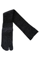 【ダブルアンドエフダブル/w&fw】のラメ TABIリブハイソックス ブラック|ID: prp329100004311588 ipo3291000000035940571