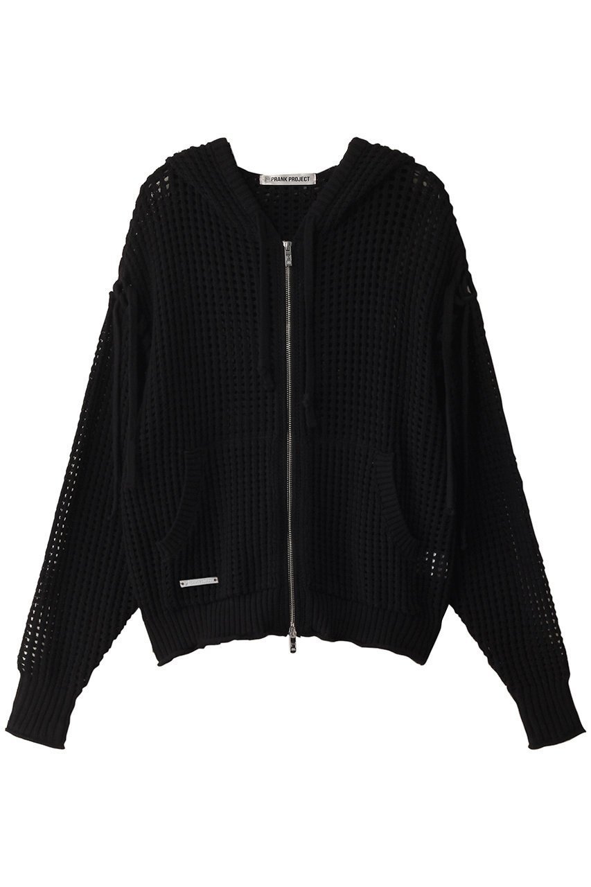 【プランク プロジェクト/PRANK PROJECT】のメッシュニットフーディ / Mesh Knit Hoodie 人気、トレンドファッション・服の通販 founy(ファニー) 　ファッション　Fashion　レディースファッション　Fashion for Women　トップス・カットソー　Cut & Sew Tops　ニット　Knit Tops & Sweaters　レディースパーカー・カジュアルフーディー　Casual Hoodies & Sweatshirts　パーカー　Hoodie, Parka　メッシュ　Mesh, Net Fabric　レース　Lace, Lace Fabric　 other-1|ID: prp329100004311589 ipo3291000000032952589