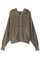【プランク プロジェクト/PRANK PROJECT】のメッシュニットフーディ / Mesh Knit Hoodie MOC(モカ)|ID: prp329100004311589 ipo3291000000032952592