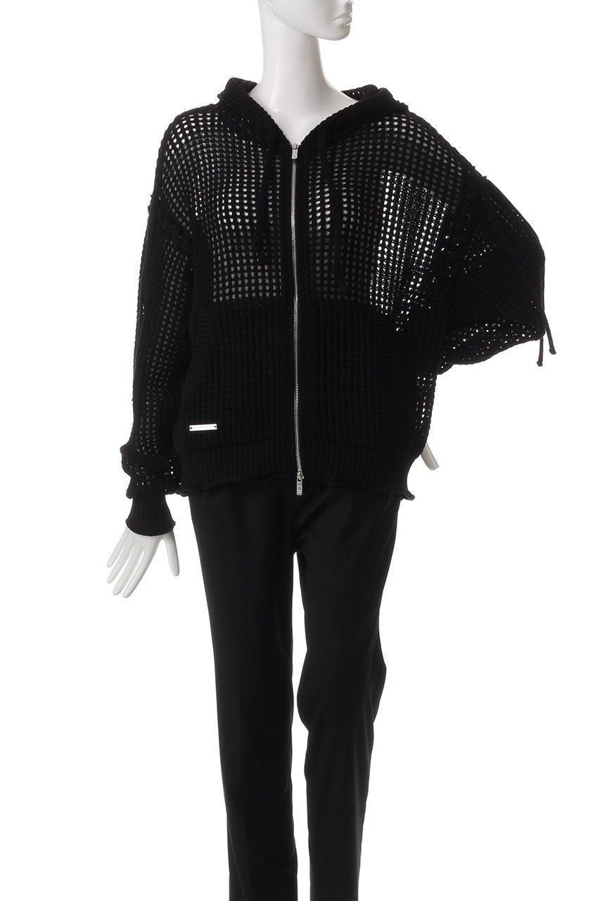 【プランク プロジェクト/PRANK PROJECT】のメッシュニットフーディ / Mesh Knit Hoodie 人気、トレンドファッション・服の通販 founy(ファニー) 　ファッション　Fashion　レディースファッション　Fashion for Women　トップス・カットソー　Cut & Sew Tops　ニット　Knit Tops & Sweaters　レディースパーカー・カジュアルフーディー　Casual Hoodies & Sweatshirts　パーカー　Hoodie, Parka　メッシュ　Mesh, Net Fabric　レース　Lace, Lace Fabric　other-2|ID: prp329100004311589 ipo3291000000032952600