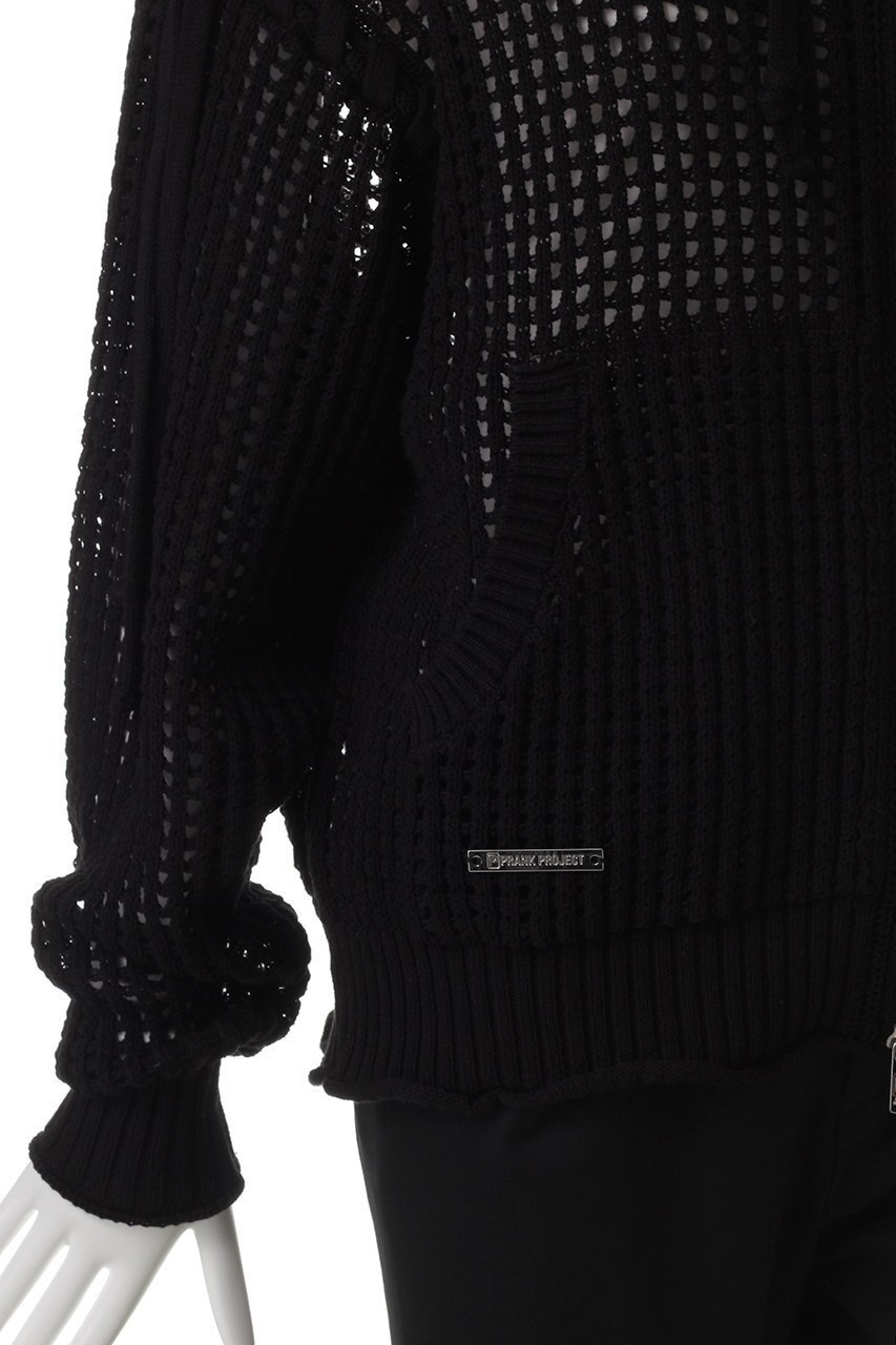 【プランク プロジェクト/PRANK PROJECT】のメッシュニットフーディ / Mesh Knit Hoodie 人気、トレンドファッション・服の通販 founy(ファニー) 　ファッション　Fashion　レディースファッション　Fashion for Women　トップス・カットソー　Cut & Sew Tops　ニット　Knit Tops & Sweaters　レディースパーカー・カジュアルフーディー　Casual Hoodies & Sweatshirts　パーカー　Hoodie, Parka　メッシュ　Mesh, Net Fabric　レース　Lace, Lace Fabric　other-5|ID: prp329100004311589 ipo3291000000032952614