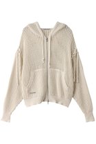 【プランク プロジェクト/PRANK PROJECT】のメッシュニットフーディ / Mesh Knit Hoodie WHT(ホワイト)|ID: prp329100004311589 ipo3291000000035066553