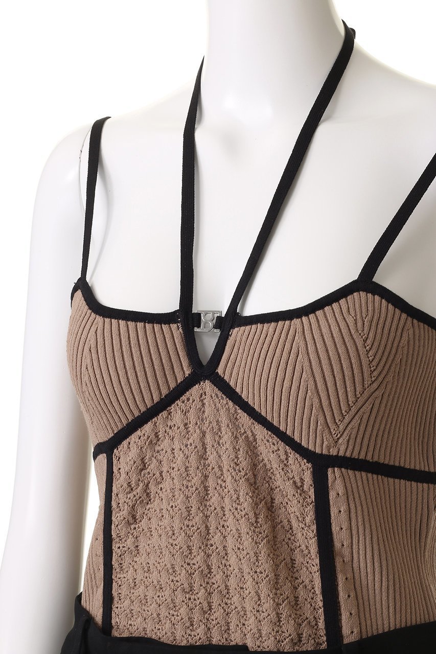 【プランク プロジェクト/PRANK PROJECT】のアイレットニットボディスーツ / Eyelet Knit Bodysuit 人気、トレンドファッション・服の通販 founy(ファニー) 　ファッション　Fashion　レディースファッション　Fashion for Women　トップス・カットソー　Cut & Sew Tops　ニット　Knit Tops & Sweaters　キャミソール&ノースリーブ　Camisoles & Sleeveless Tops　シャツ・ブラウス・オフィスカジュアル　Elegant Blouses & Button-Ups　ロングTシャツ・Tシャツ　Longline T-Shirts & Tees　カットソー・ベーシックTシャツ　Cut-and-Sewn Tops / Stretch Tees & Basics　アイレット　Eyelet Lace　インナー　Innerwear　キャミソール　Camisole, Spaghetti Strap Top　ジャケット　Jacket, Outerwear　スーツ　Suit, Formalwear　タンク　Tank Top, Sleeveless Top　フロント　Front, Front Design　メタル　Metal, Metal Parts　ラップ　Wrap, Wrap Design　おすすめ　Recommended / Our Picks　夏　Summer　エレガント 上品　Elegant　other-5|ID: prp329100004311590 ipo3291000000032860205