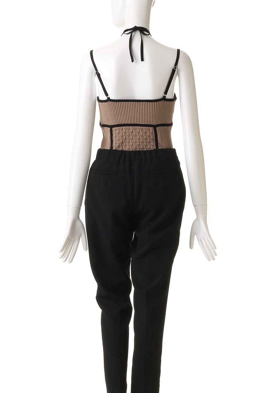 【プランク プロジェクト/PRANK PROJECT】のアイレットニットボディスーツ / Eyelet Knit Bodysuit 人気、トレンドファッション・服の通販 founy(ファニー) 　ファッション　Fashion　レディースファッション　Fashion for Women　トップス・カットソー　Cut & Sew Tops　ニット　Knit Tops & Sweaters　キャミソール&ノースリーブ　Camisoles & Sleeveless Tops　シャツ・ブラウス・オフィスカジュアル　Elegant Blouses & Button-Ups　ロングTシャツ・Tシャツ　Longline T-Shirts & Tees　カットソー・ベーシックTシャツ　Cut-and-Sewn Tops / Stretch Tees & Basics　アイレット　Eyelet Lace　インナー　Innerwear　キャミソール　Camisole, Spaghetti Strap Top　ジャケット　Jacket, Outerwear　スーツ　Suit, Formalwear　タンク　Tank Top, Sleeveless Top　フロント　Front, Front Design　メタル　Metal, Metal Parts　ラップ　Wrap, Wrap Design　おすすめ　Recommended / Our Picks　夏　Summer　エレガント 上品　Elegant　other-4|ID: prp329100004311590 ipo3291000000034421188