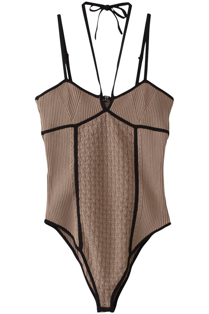【プランク プロジェクト/PRANK PROJECT】のアイレットニットボディスーツ / Eyelet Knit Bodysuit インテリア・キッズ・メンズ・レディースファッション・服の通販 founy(ファニー) https://founy.com/ ファッション Fashion レディースファッション Fashion for Women トップス・カットソー Cut & Sew Tops ニット Knit Tops & Sweaters キャミソール&ノースリーブ Camisoles & Sleeveless Tops シャツ・ブラウス・オフィスカジュアル Elegant Blouses & Button-Ups ロングTシャツ・Tシャツ Longline T-Shirts & Tees カットソー・ベーシックTシャツ Cut-and-Sewn Tops / Stretch Tees & Basics アイレット Eyelet Lace インナー Innerwear キャミソール Camisole, Spaghetti Strap Top ジャケット Jacket, Outerwear スーツ Suit, Formalwear タンク Tank Top, Sleeveless Top フロント Front, Front Design メタル Metal, Metal Parts ラップ Wrap, Wrap Design おすすめ Recommended / Our Picks 夏 Summer エレガント 上品 Elegant |ID: prp329100004311590 ipo3291000000035973105
