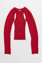 【プランク プロジェクト/PRANK PROJECT】のボレロセットコンビニット / Bolero Set Combi Knit RED(レッド)|ID:prp329100004311591